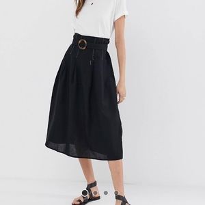 ASOS DESIGN high waist midi skirt